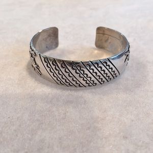 Sterling Navajo Cuff Bracelet